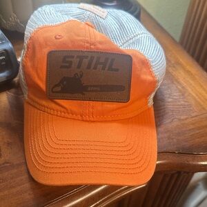 Stihl Orange and Gray Trucker Hat